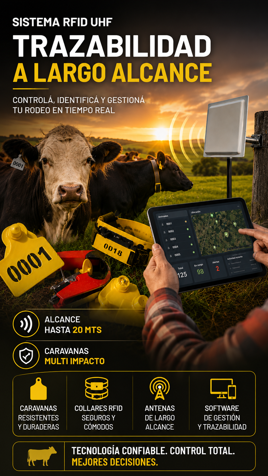 Antenas y Lectores RFID UHF DronAgro